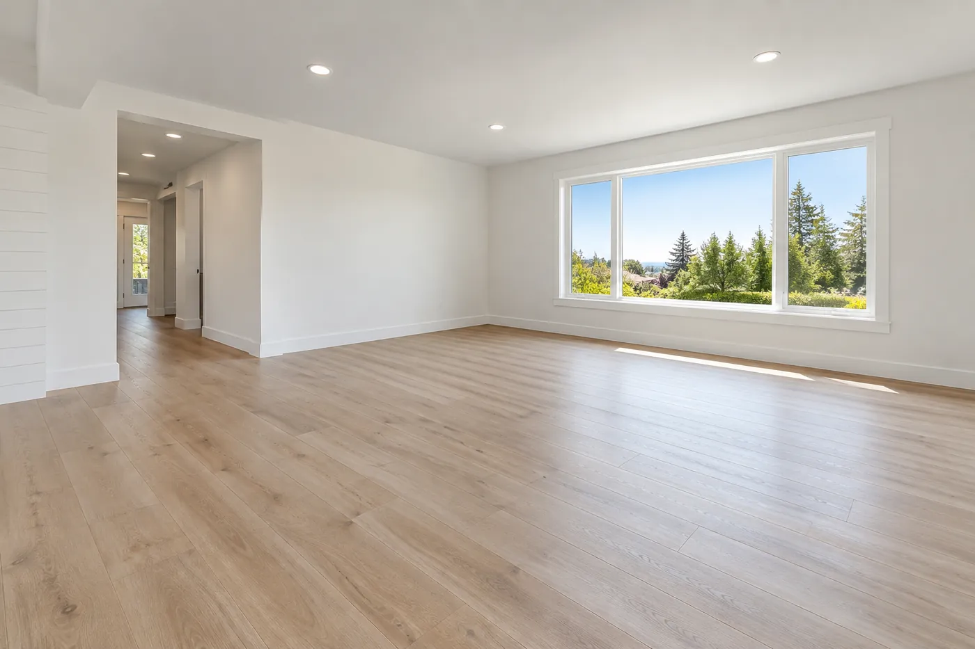 After: a dated room vs. the remodeled room